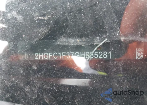 2016 Honda Civic Ex-T from USA, damaged, VIN 2HGFC1F37GH635281